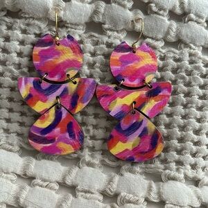 Audra Style Statement Earrings. Reversible.